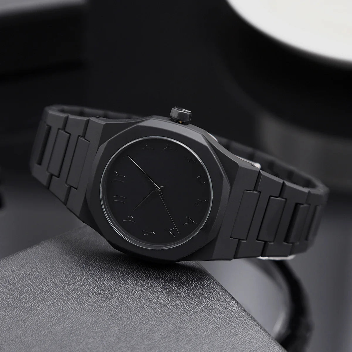 Nano Black Premium Çelik Kordon Erkek Kol Saati – Minimalist ve Şık Tasarım