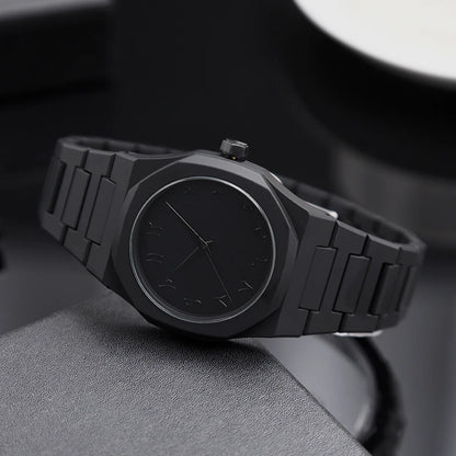 Nano Black Premium Çelik Kordon Erkek Kol Saati – Minimalist ve Şık Tasarım