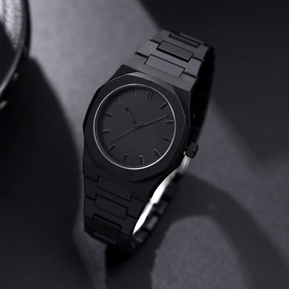Nano Black Premium Çelik Kordon Erkek Kol Saati – Minimalist ve Şık Tasarım