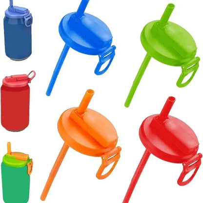 SpillSip™ Yeniden Kullanılabilir Pipetli Kutu İçecek Kapağı