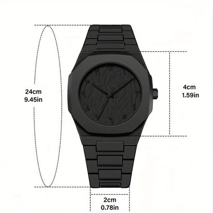 Nano Black Premium Çelik Kordon Erkek Kol Saati – Minimalist ve Şık Tasarım