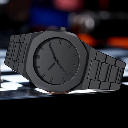 Nano Black Premium Çelik Kordon Erkek Kol Saati – Minimalist ve Şık Tasarım