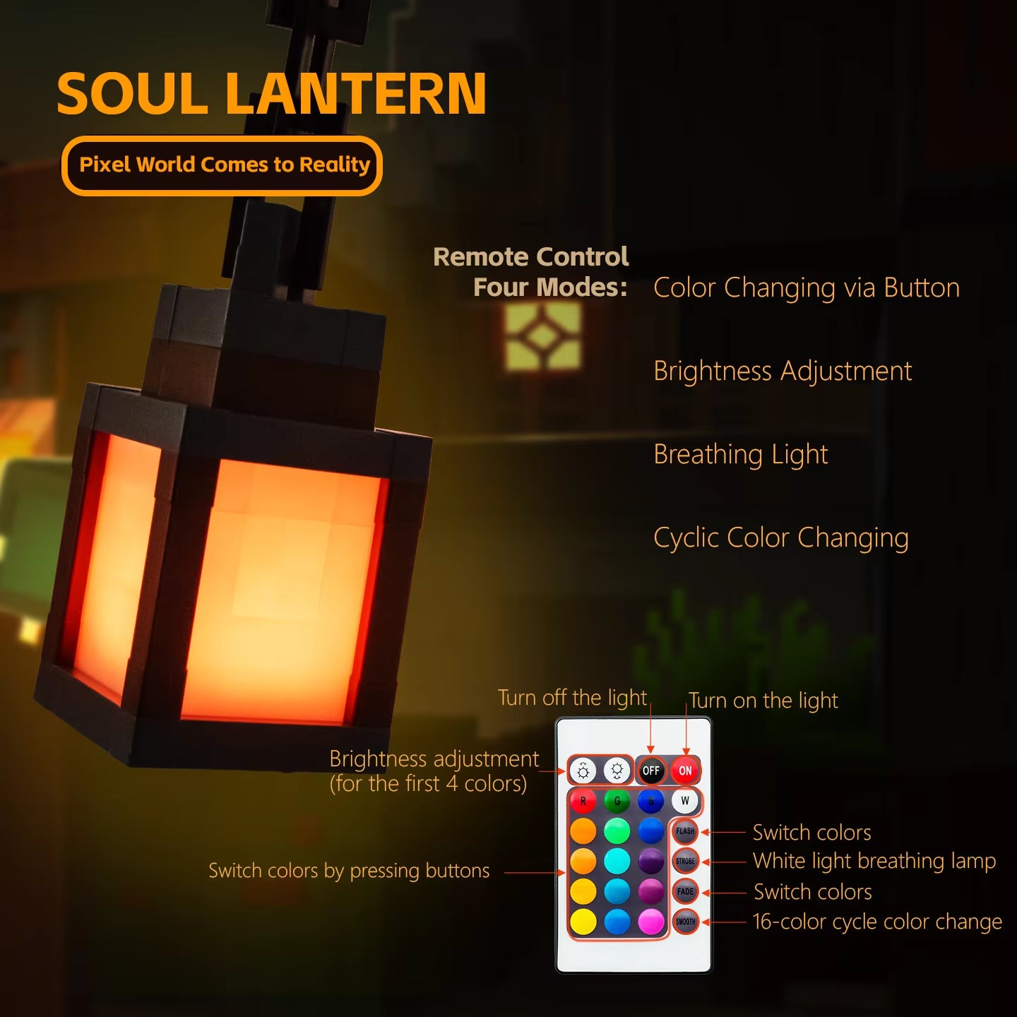 Minecraft Esintili Gece Lambası