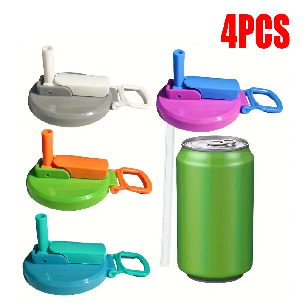 SpillSip™ Yeniden Kullanılabilir Pipetli Kutu İçecek Kapağı